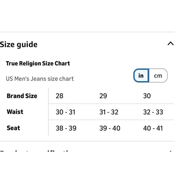 True Religion Men's Billy Double Raised Super T Flap Boot Cut Jean Size 29 New - Picture 6 of 6